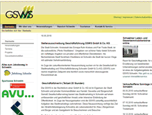 Tablet Screenshot of gsws-schwelm.de